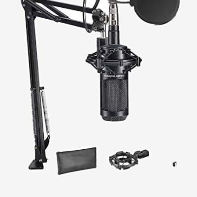 Audio Technica AT-2035 Studio Microphone with Stand & Cable Pack