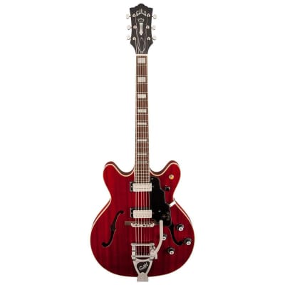 Guild Starfire V Semi-Hollow Body Electric Guitar (Cherry Red) for sale