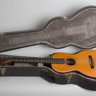 Chase Flat Top Acoustic Guitar, made by Lyon & Healy (1910), ser. #1287, black tolex hard shell case. image 10