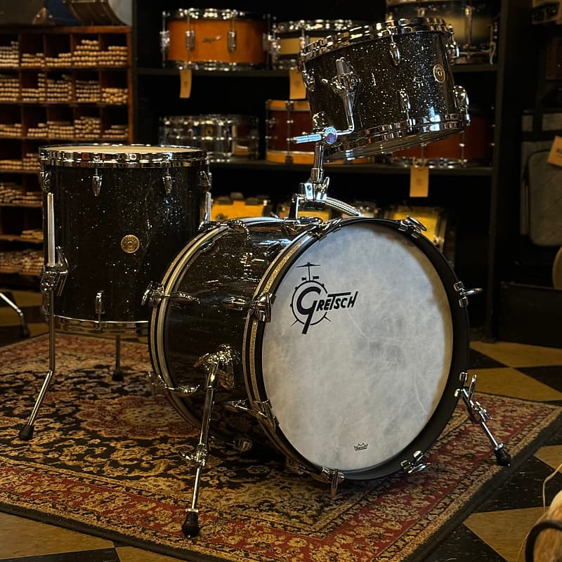 NEW Gretsch USA Custom in Twilight Glass Glitter w/ Silver | Reverb