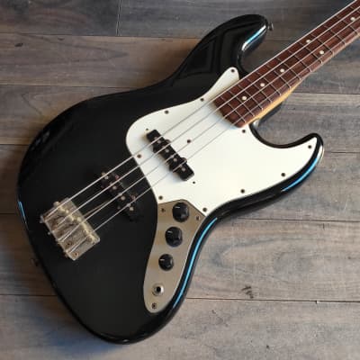 1993 Squier (Fender Japan) Silver Series Jazz Bass (Black
