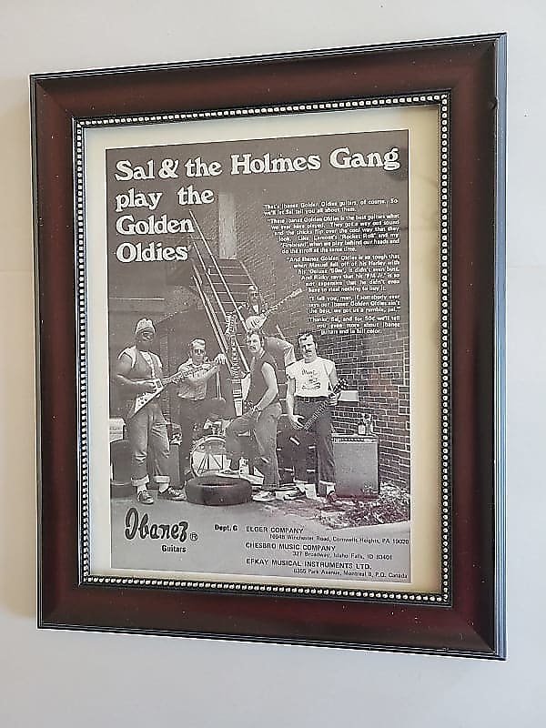 1974 Ibanez Guitars Promotional Ad Framed Ibanez Gibson Reverb