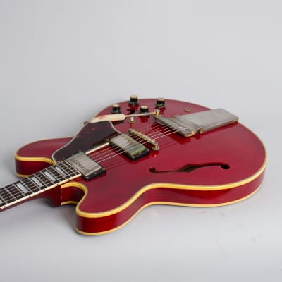 Gibson  ES-355TDC Semi-Hollow Body Electric Guitar (1966), ser. #848365, period black hard shell case. image 7