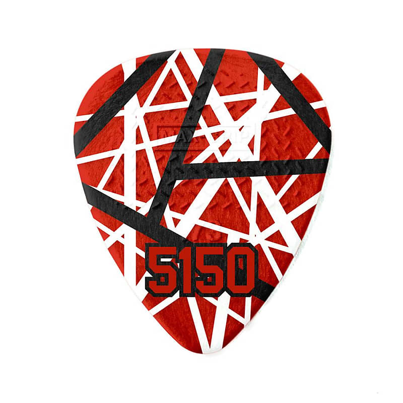 Dunlop EVH Eddie Van Halen 5150 Player's Pack - 6 Red, White Dunlop EVH Eddie Van Halen 5150 Player's Pack - 6 Red, White