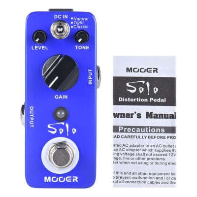 MOOER Solo Distortion Guitar Effect Pedal High-gain True Bypass Full Metal Shell image 3