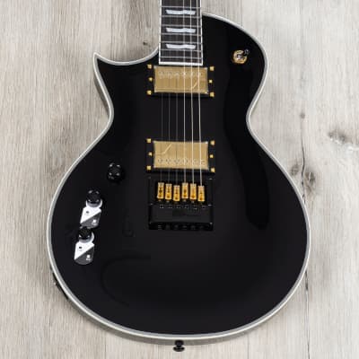 ESP LTD Eclipse EC-1000T CTM Evertune Left-Handed Guitar, Fishman Fluence Pickups, Black image 1
