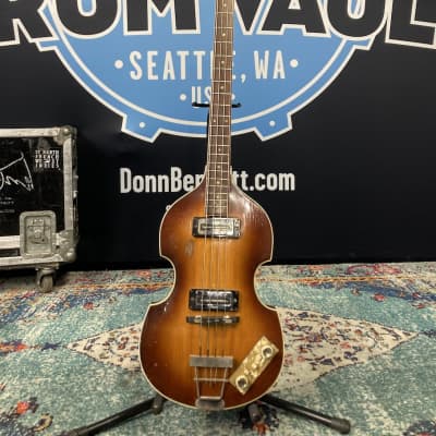 Hofner Tom Hamilton's Aerosmith, Vintage, 500/1 Violin Electric Bass Guitar (#62) 1960s - Sunburst image 1