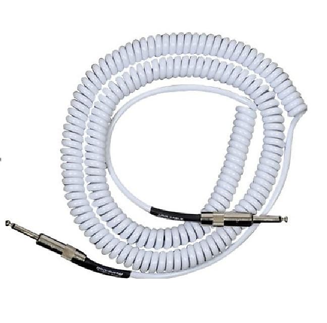 Lava Cable Retro Coil 20 Foot Instrument Cable Straight to Straight White (LCRCW) 2020 image 1