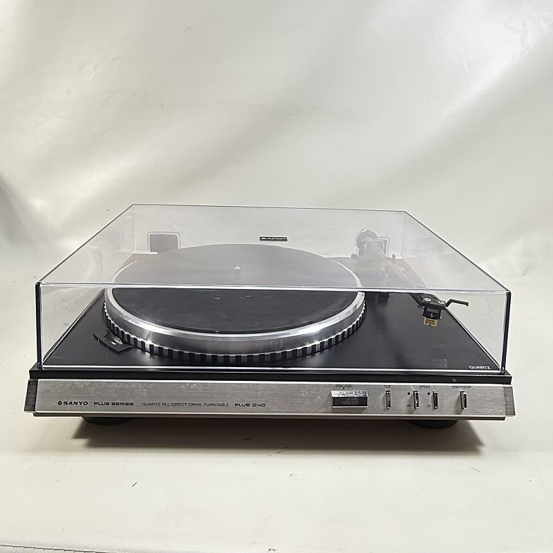 Vintage Sanyo Plus Q40 80s Turntable  			