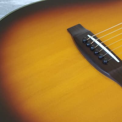 1990's Cat's Eyes (Tokai Japan) CE-20T-ST Acoustic Guitar (Brown Sunburst) image 3