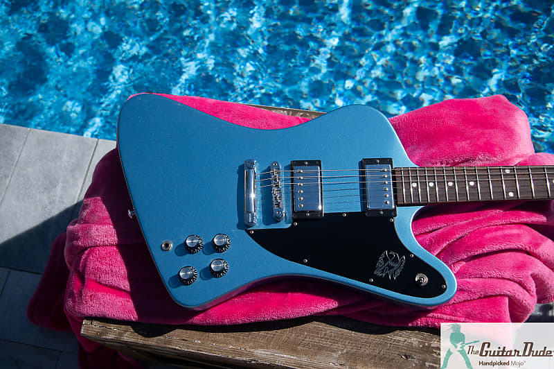 Gibson Firebird Studio - Pelham Blue Nitro Finish - Frets Plek'd