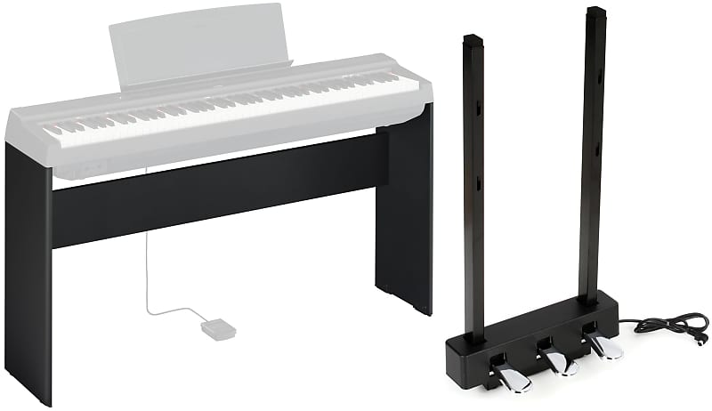 Yamaha L125 Stand for P-125 Digital Piano - Black Bundle with