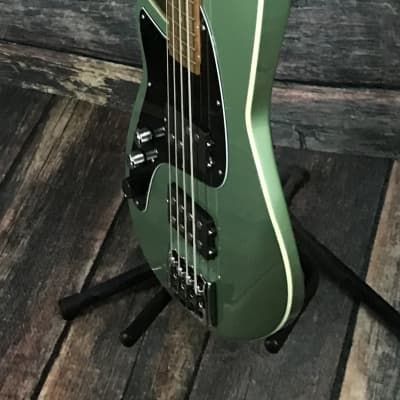 Reverend Left Handed Mercalli 4 Electric Bass - Metallic Alpine image 4