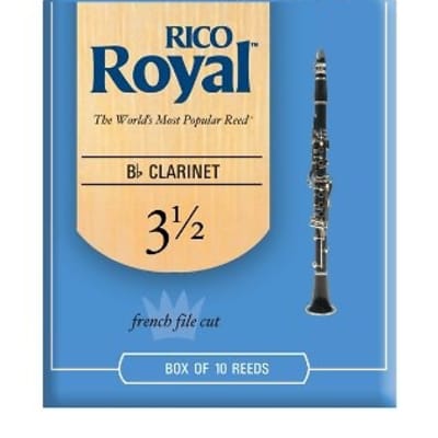 Rico Royal Clarinet Reeds Box of 10, Strength 3.5 image 2