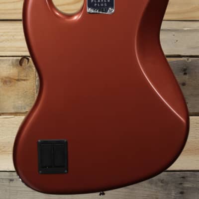 Fender  Player Plus Jazz Bass Aged Candy Apple Red w/ Gigbag image 3