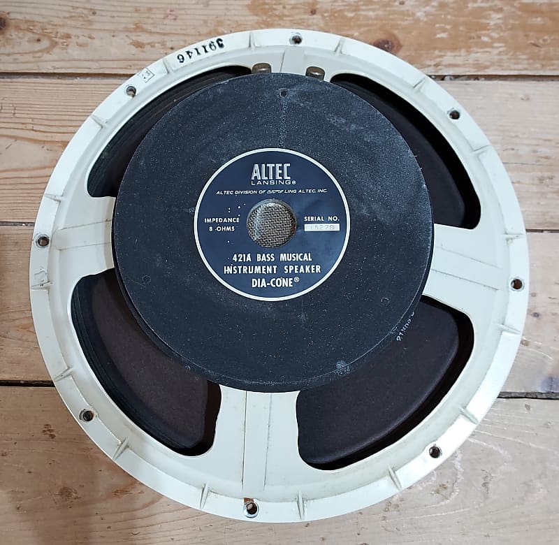 1971 Altec Lancing 421A 15" Bass Speaker 8 Ohms Reverb