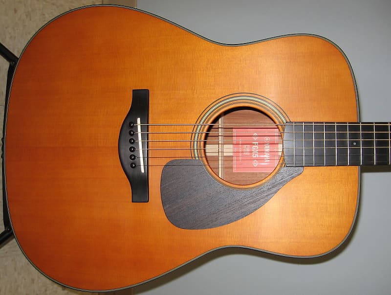 Yamaha FGX5 Red Label Acoustic Electric Dreadnought Natural w/HS Case image 1