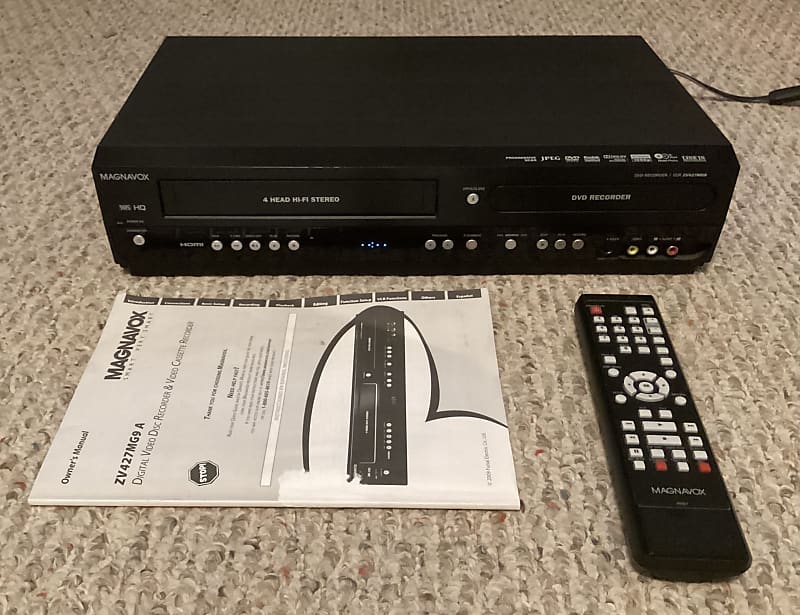 Magnavox ZV427MG9 VCR VHS Recorder DVD Recorder Combo w Reverb