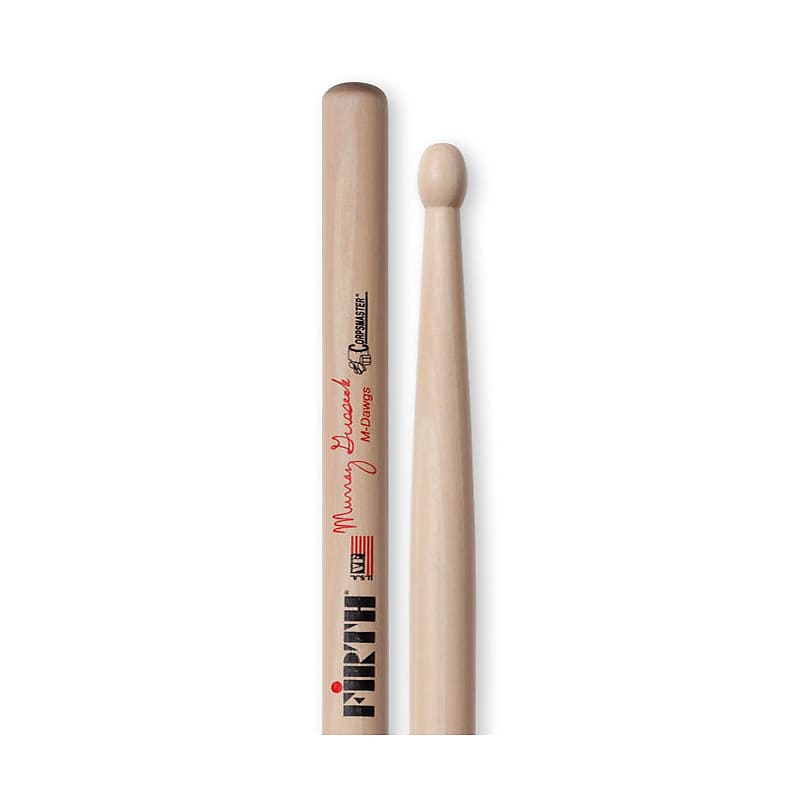 Vic Firth SMG Murray Gusseck Signature "M-Dawgs" Hickory Wood Tip Drumsticks image 1