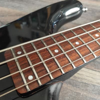 1989 Rockoon (by Kawai/Schaller) KRB-69A Active PJ Bass (Black