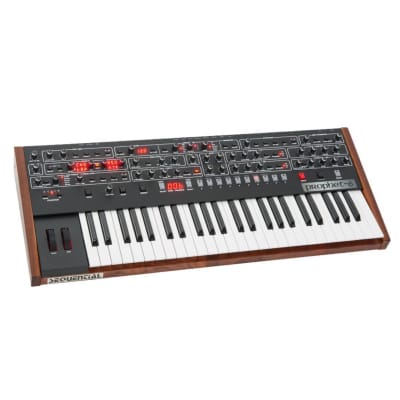 Sequential Prophet-6 Six-Voice Analog Synthesizer with Discrete Voltage-Controlled Oscillators Per Voice and Dual Effects Section image 5