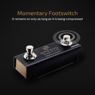 HOTONE Dual Footswitch Pedal Momentary 2-Way Pedal Switcher Foot Controller Ampero Switch 1/4-Inch image 4