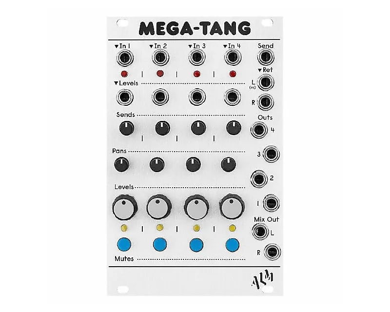 ALM/Busy Circuits ALM033 Mega-Tang 4-Channel VCA / Stereo Mixer Eurorack Synth Module image 1