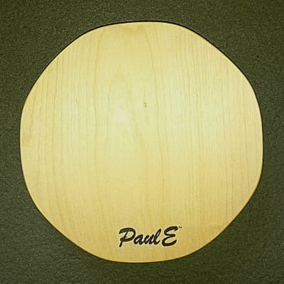 PaulE Drums 'Kajon-E' Handheld Cajon. Poplar-Walnut & Baltic Birch top with tote bag image 1