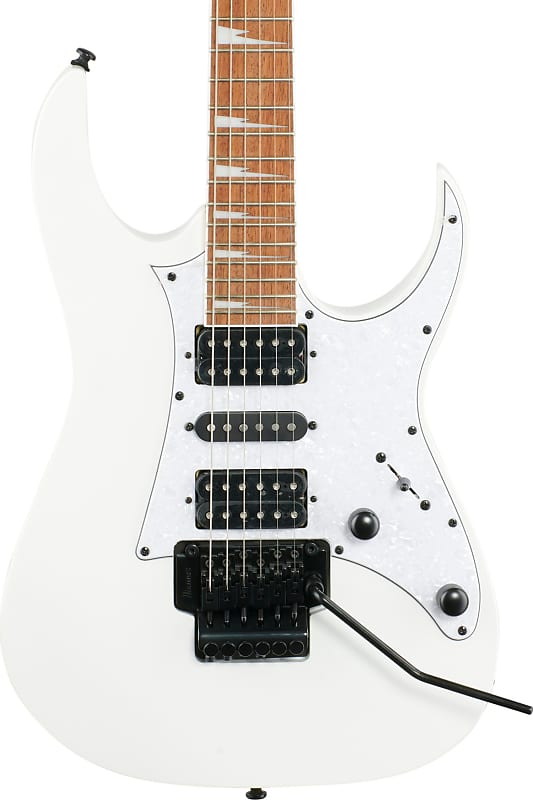 Ibanez RG450DXB RG Standard Series Electric Guitar, White w/ Gig Bag and  Tuner