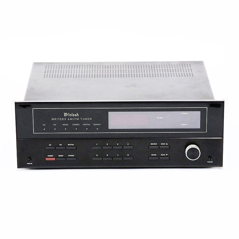 1991 McIntosh MR 7083 AM/FM Solid State Stereo Tuner w/ Digital Display Slim Version Vintage Style Amplifier PreAmp Unit  			