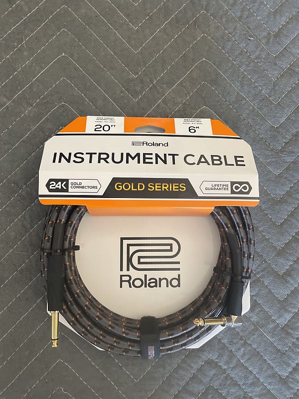 Roland Gold Series Instrument Cable 20 ft Reverb