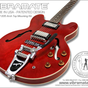 Bigsby USA B7 Vibrato Tailpiece & Vibramate V7-335G Series Combo for Gibson or Epi ES image 3