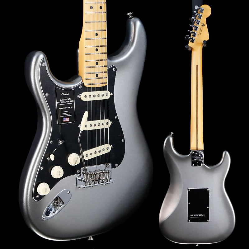 Fender American Professional II Stratocaster LH, Mpl Fb, Mercury image 1