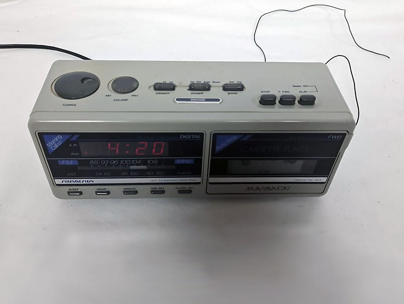 Soundesign Clock Radio Cassette Player 1980s selling