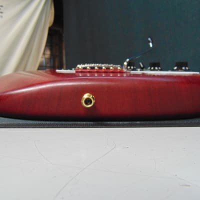 Parts Stratocaster (Allparts/Warmoth) Transparent Red image 4