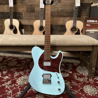 Balaguer Thicket Standard Gloss Pastel Blue Electric Guitar - with Balaguer Gig Bag image 2