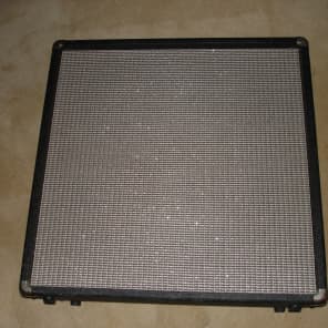Mojotone Style Super Reverb Style 80's Speaker Cabinet Black Tolex with Fender Blackface Style Cloth image 2