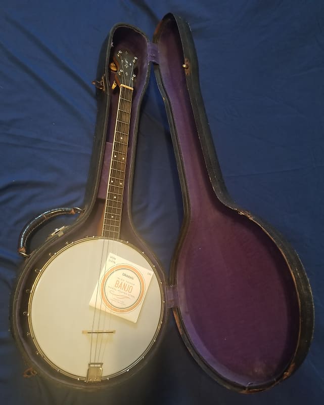 S. S. Stewart Tenor Banjo w Gibson TB-4 Case 1920/30's image 1