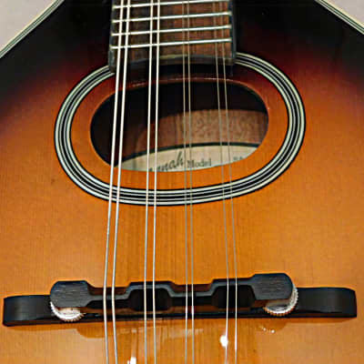 Savannah SA-110  Oval Hole Acoustic A Style Mandolin Natural image 8