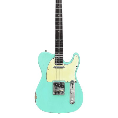 10S iCC/T Vintage 50s Tele Electric Guitar Relic Surf Green image 2