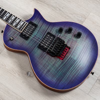 ESP USA Eclipse FR Guitar, Ebony Fretboard, SD 59 & Custom, Purple Haze Sunburst for sale