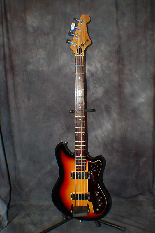 Video Demo 1966 Conrad Model 1246 Full Scale Bass Guitar New Strings Original Soft Shell Case image 1