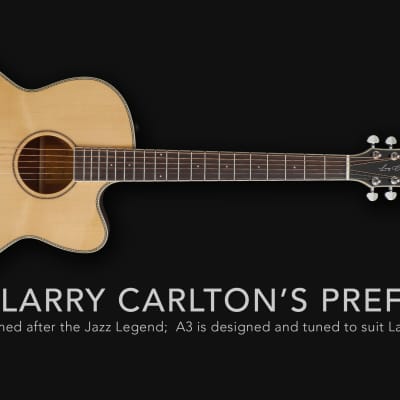 Sire Larry Carlton A3 Grand Auditorium Electronic Acoustic Guitar image 2