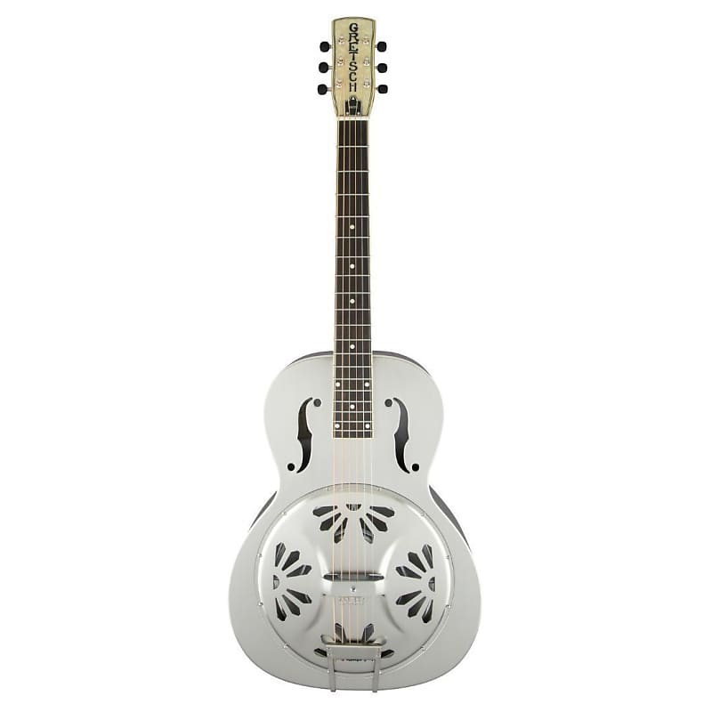 Gretsch G9221 Bobtail Steel Round-Neck and Body Resonator Guitar, Fishman Pickup (Weathered "Pump House Roof") image 1