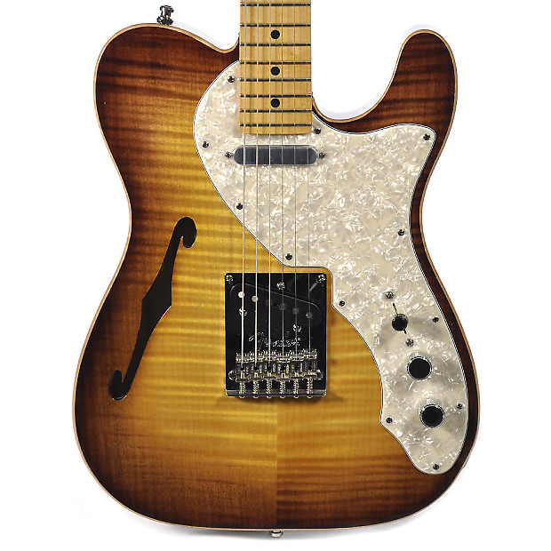 Fender Select Telecaster Thinline Violin Burst with Birdseye