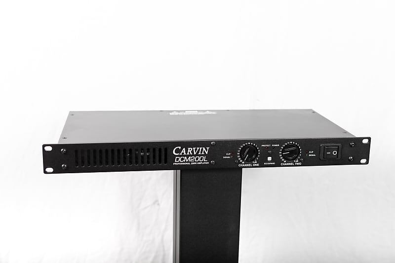 Carvin DCM200L 200W STEREO POWER AMP SO CLEAN! (1/2) Reverb