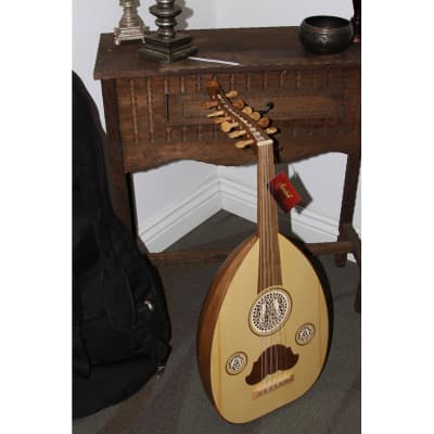 Mid-East OUDWN-1 Arabic Oud w/Gig Bag & Owner's Guide - Walnut - Blemished* image 6