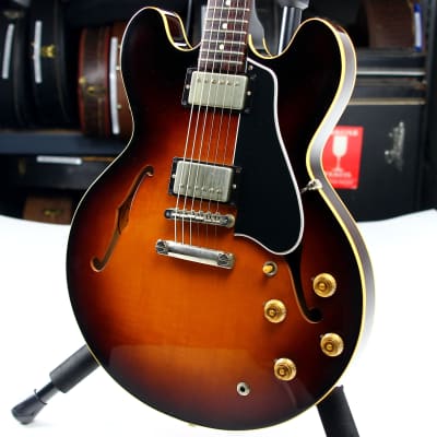 2017 Gibson Memphis '58 Reissue ES-335 - 1958 Sunburst VOS, Dot Neck, No Binding 59 1959 image 2