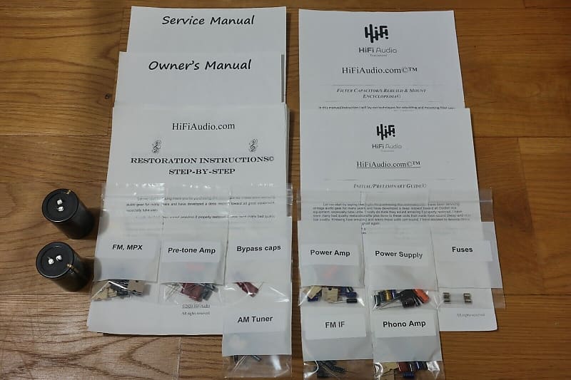 Marantz 2250 restoration kit filter capacitor repair rebuild fix  			