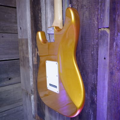 Los Gatos Guitars Model-S #LG1152 Gold Metallic image 5